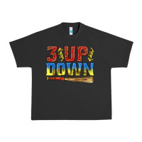 Pigment Black 3 up 3 down softball Urban Heavy Tee - texasbilliewilder