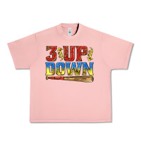 Salmon 3 up 3 down softball Urban Heavy Tee - texasbilliewilder