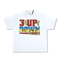 White 3 up 3 down softball Urban Heavy Tee - texasbilliewilder