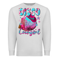 Dove Grey disco cowgirl Premium Sweatshirt - NancyCooperArtShop