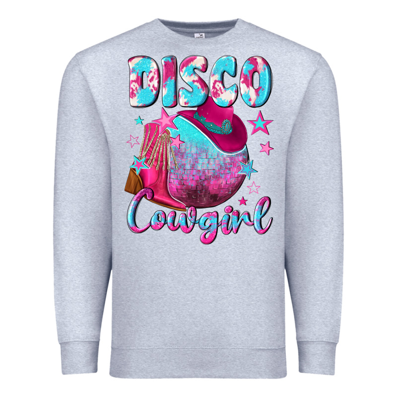 Disco Cowgirl Premium Sweatshirt by NancyCooperArtShop | Teevron