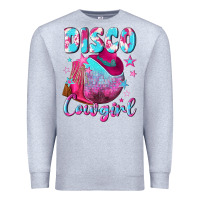 Heather Grey disco cowgirl Premium Sweatshirt - NancyCooperArtShop