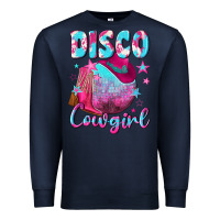 Navy disco cowgirl Premium Sweatshirt - NancyCooperArtShop
