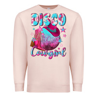 Pale Pink disco cowgirl Premium Sweatshirt - NancyCooperArtShop