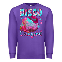 Purple disco cowgirl Premium Sweatshirt - NancyCooperArtShop