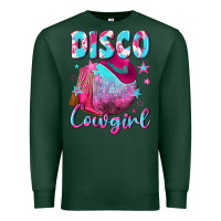 Sports Green disco cowgirl Premium Sweatshirt - NancyCooperArtShop