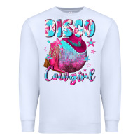 White disco cowgirl Premium Sweatshirt - NancyCooperArtShop