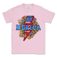 Bubblegum Pink Merica lightning bolt Classic Tee - Neo Western