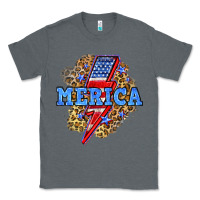 Charcoal Heather Merica lightning bolt Classic Tee - Neo Western