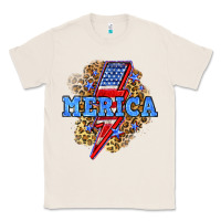 Natural Merica lightning bolt Classic Tee - Neo Western