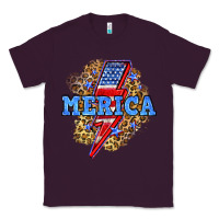 Plum Merica lightning bolt Classic Tee - Neo Western