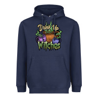 Navy Drink up witches white Heavyweight Hoodie - JahusDesignShop