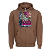 Chestnut freezing season skeleton Zipper Hoodie - FaDigitalArtStudio