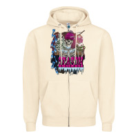 Sandshell freezing season skeleton Zipper Hoodie - FaDigitalArtStudio