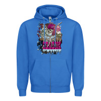 True Royal freezing season skeleton Zipper Hoodie - FaDigitalArtStudio