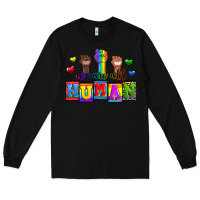 Black we are all human Long Sleeve Tee - Zillion Design Studio