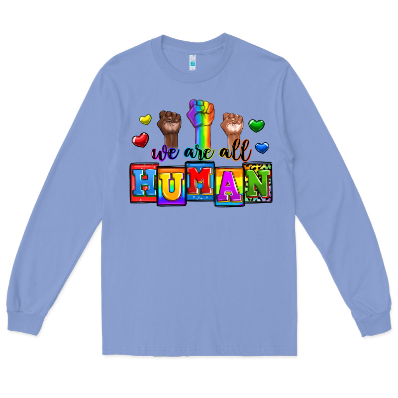 We Are All Human Long Sleeve Tee by Zillion Design Studio | Teevron