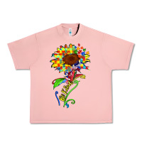 Salmon be kind autism sunflower Urban Heavy Tee - Zillion Design Studio