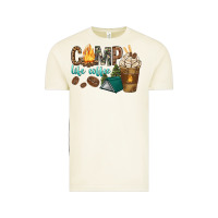 Vintage Arctic camp life coffee with coffee cup Vintage Tee - texasbilliewilder