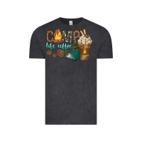 Vintage Black camp life coffee with coffee cup Vintage Tee - texasbilliewilder