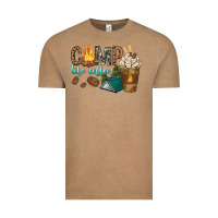Vintage Coffee camp life coffee with coffee cup Vintage Tee - texasbilliewilder