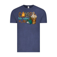 Vintage Denim camp life coffee with coffee cup Vintage Tee - texasbilliewilder