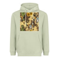 Matcha aztec bull skull Heavyweight Hoodie - BundleAndBundleShop