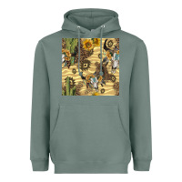 Sage aztec bull skull Heavyweight Hoodie - BundleAndBundleShop
