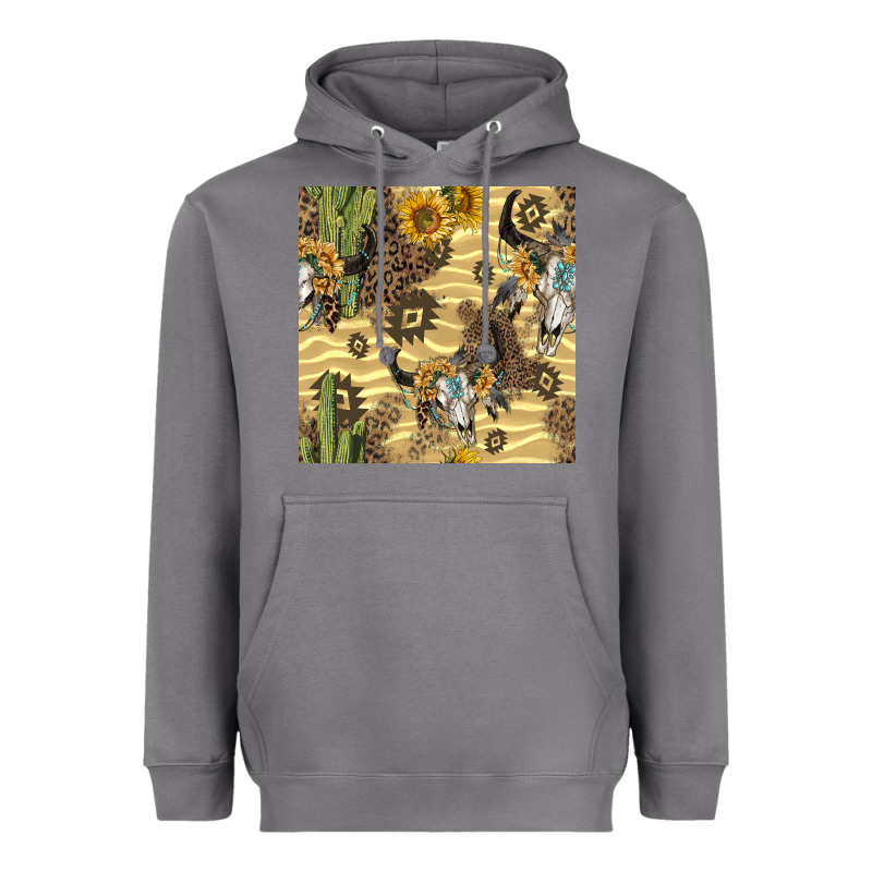 Aztec Bull Skull Heavyweight Hoodie by BundleAndBundleShop | Teevron