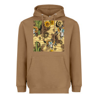 Toasted Coconut aztec bull skull Heavyweight Hoodie - BundleAndBundleShop