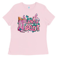 Bubblegum Pink give the cancer boot Ladies Tee - AdoDesignShop