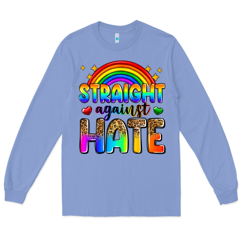 Straight Against Hate Long Sleeve Tee by Zillion Design Studio | Teevron