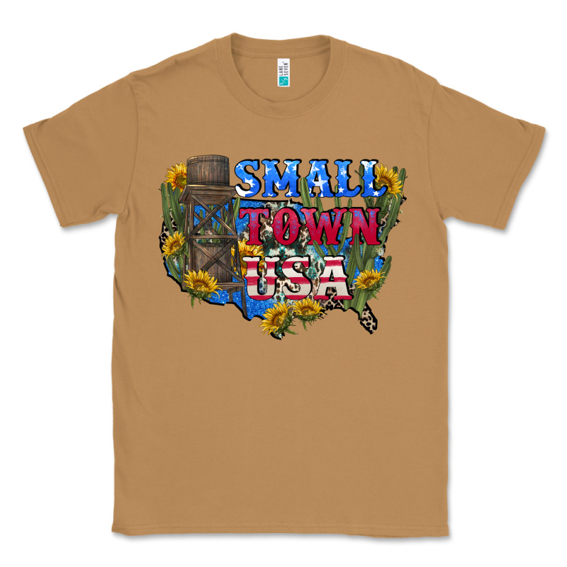 Small Town Usa 4th Of July Classic Tee by CowGirlArtShop | Teevron