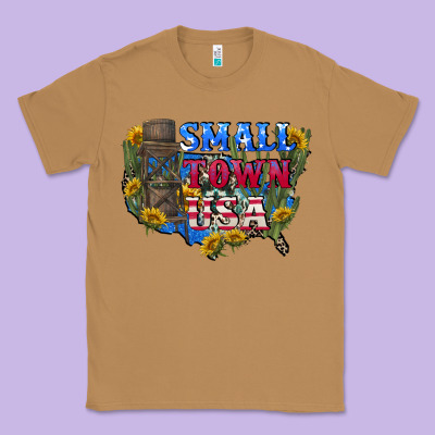 Small Town Usa 4th Of July Classic Tee Designed By Cowgirlartshop