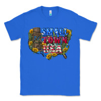 True Royal Small town usa 4th of july Classic Tee - CowGirlArtShop