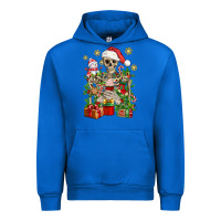 Cobalt Skeleton Christmas Element Snowman Awda Urban Hoodie - BundleAndBundleShop