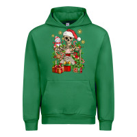 Emerald Skeleton Christmas Element Snowman Awda Urban Hoodie - BundleAndBundleShop