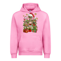 Fuchsia Pink Skeleton Christmas Element Snowman Awda Urban Hoodie - BundleAndBundleShop