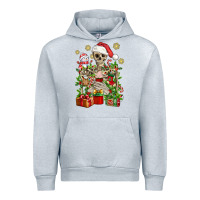 Heather Grey Skeleton Christmas Element Snowman Awda Urban Hoodie - BundleAndBundleShop