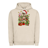 Pigment French Oak Skeleton Christmas Element Snowman Awda Urban Hoodie - BundleAndBundleShop