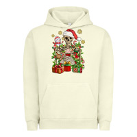 Pigment Pistachio Skeleton Christmas Element Snowman Awda Urban Hoodie - BundleAndBundleShop