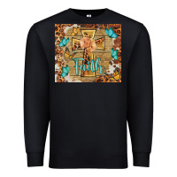 Black faith cross Premium Sweatshirt - BarkalooDesign