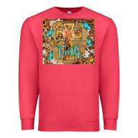 Cardinal faith cross Premium Sweatshirt - BarkalooDesign