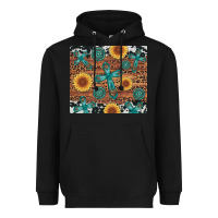 Black cross gemstone and sunflower Heavyweight Hoodie - Artiststas