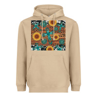 Mushroom cross gemstone and sunflower Heavyweight Hoodie - Artiststas