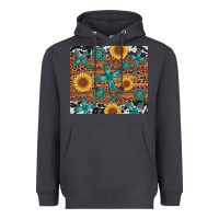 Smoke cross gemstone and sunflower Heavyweight Hoodie - Artiststas