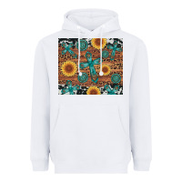 White cross gemstone and sunflower Heavyweight Hoodie - Artiststas