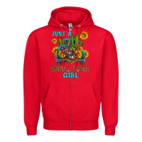 Red just a small town girl Zipper Hoodie - HRA Design Shop