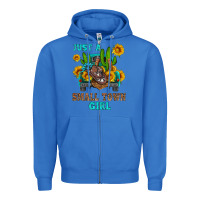 True Royal just a small town girl Zipper Hoodie - HRA Design Shop