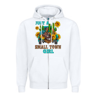 White just a small town girl Zipper Hoodie - HRA Design Shop